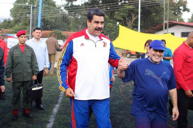 Maradona, Maduro, amigos,