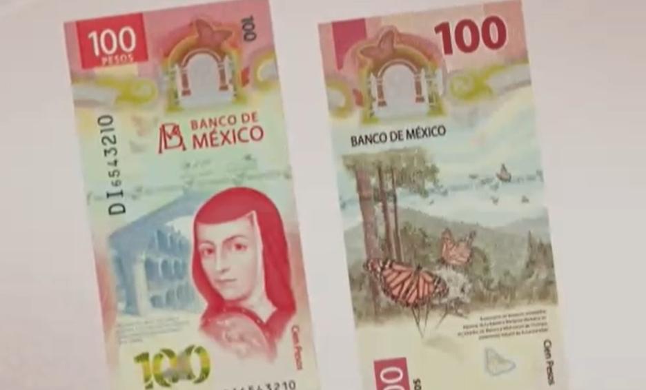 Llega Sor Juana al billete de 100 pesos