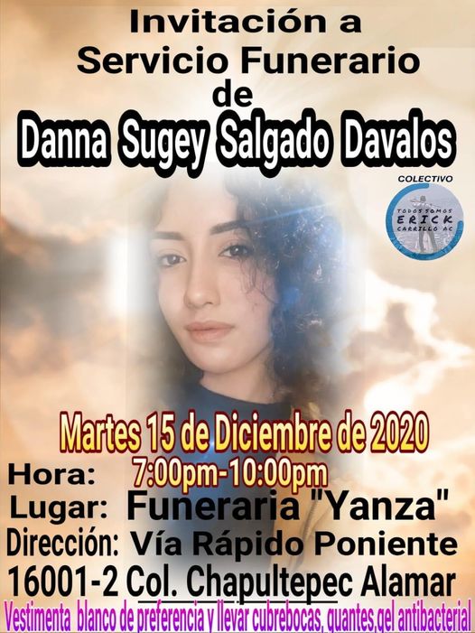 Danna Sugey, funeral