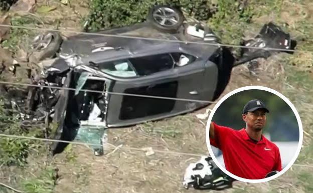 Tiger Woods ,accidente automovilístico ,hospitalizado
