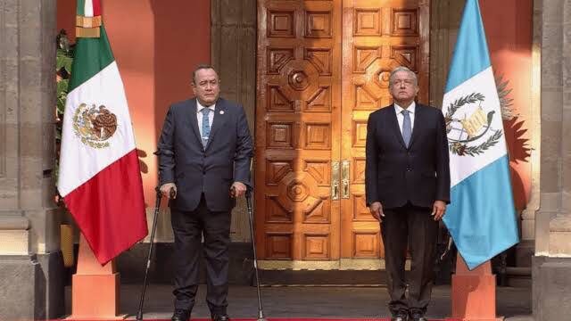 AMLO, presidente, Guatemala , bienvenida, Patio de Honor 